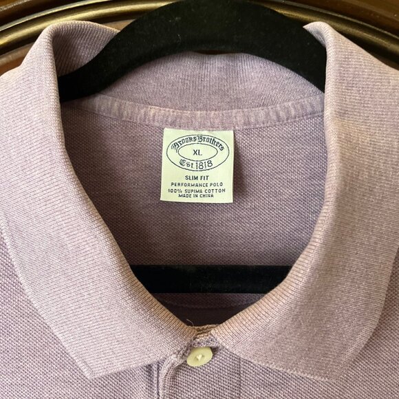 Brooks Brothers Slimfit Light Purple Golden Fleece XL Polo - Picture 2 of 2